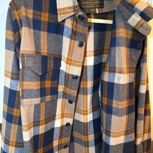 Filson Wool Plaid Shirt in Blue and Brown